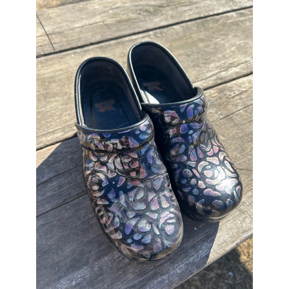 Dansko XP Professional Clog Shoes Women’s Sz 37 Night Rose Leather